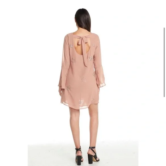 NWT Chaser Beaded Star Mini Dress - Picture 3 of 9